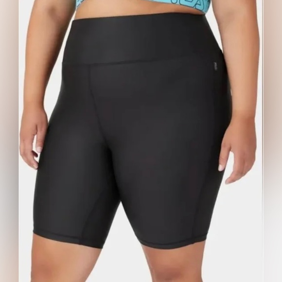 Fila Pants - Fila end game leather look bike short black sizes 1X